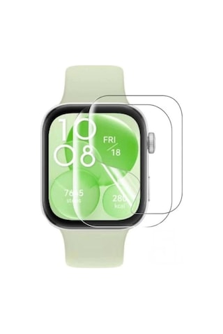 Huaweı Watch Fit 3 Ekran Koruyucu Tpu Şeffaf Film 2 Adet