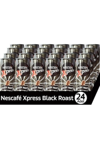 Nescafe Xpress Black Roast Soğuk Kahve 250 Ml X 24 Adet Hazır