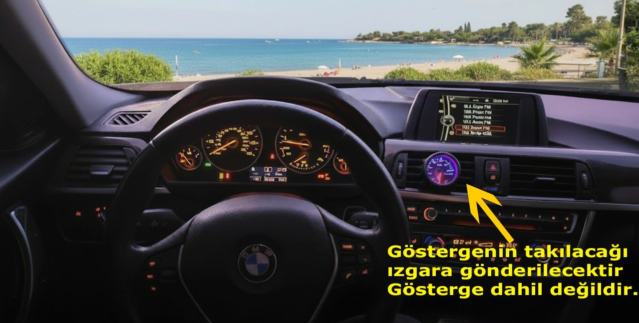 Bmw F30 - F31 - F34 Ve F35 Kasa 2012 - 2018 Gösterge Pod 52mm