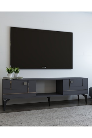Robberct Tv Sehpası Beyaz-altın Beyaz-altın