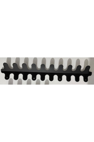 Metal Duvar Askılık Elbise Askısı 10lu Siyah