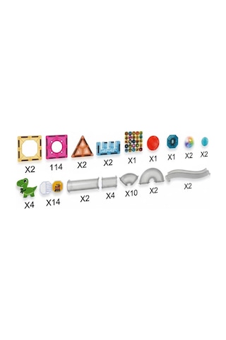 Light Magnetic Tiles 64 Parça Işıklı Manyetik Bloklar