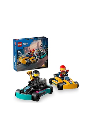 LEGO® City Go-Kartlar ve Yarış Sürücüleri 60400 5+ Yaratıcı Oyuncak Yapım Seti - 99 Parça