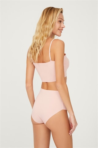 Cottonhill Yüksek Bel Basic Lazer Kesim Bikini Külot 5'li Paket Çok Renkli 6
