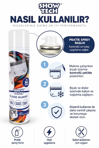 Showtech Tıraş Makinesi Bıçağı Soğutma Spreyi 400 Ml