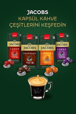 Jacobs Kapsül Kahve Tanışma Paketi 40'lı ( Nespresso Uyumlu Alüminyum Kapsül Kahve )