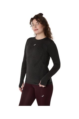 Asics Road Seamless Ls Top Kadın Siyah Uzun Kollu Tshirt 2012d290-001 Siyah