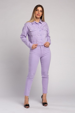 Vigoss Kadın Basıc Non Denim Ceket S-46560-70046 Lila