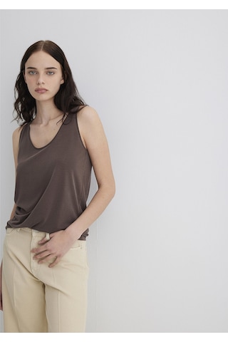 Mavi - Soft-premium Kahverengi Tencel Modal Karışımlı Atlet 1613216-87537