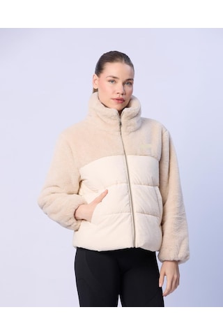 Kappa Elena Kadın Ekru Regular Sherpa Mont