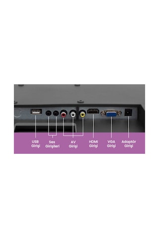 Sn-ha-ma 19'' 49 Ekran Pro Dahili Hoparlör Dahili Wifi Uydu Alıcısı Full Set Tv Monitör Hdmı-vga-usb-rca