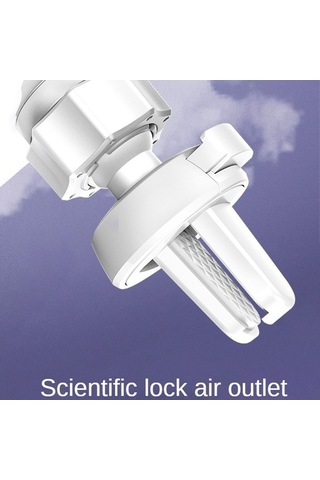 Wondernest S-06 Araba Hava Çıkışlı Yerçekimi Tutucu Geri Çekilir Döner Telefon Braketi Siyah Siyah