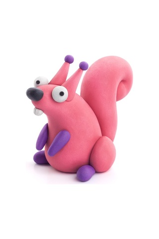 Hey Clay Hava İle Kuruyan Kil 6'lı Kutu - Orman Hayvanları Kurt, Tilki, Sincap