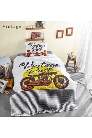 Ceylin Yatak Örtüsü Tek Kişilik Wintage Race