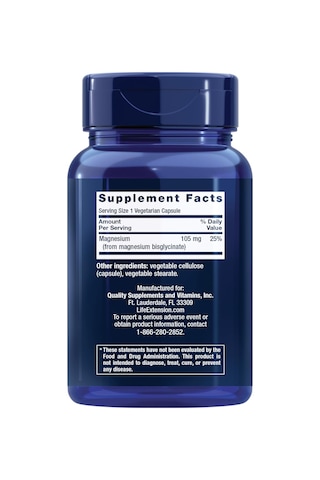 Life Extension Magnesium Glycinate Heart Health Bone Health Nerve And 90 Caps