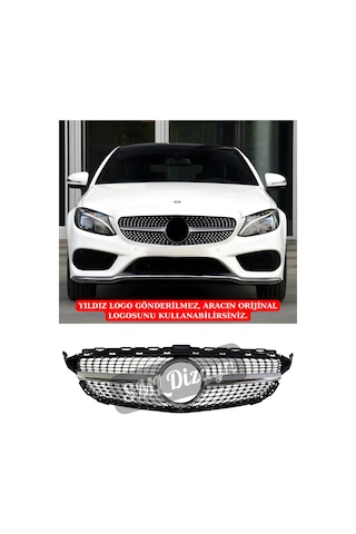 Mercedes C Serisi W205 2015-2018 Makyajsız Diamond Krom Ön-panjur