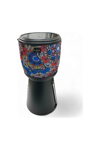 Rose Sp-601 El Fenerli Taşınabilir Solar Şarjlı Bluetooth Fm Radyo Desenli Hoparlör