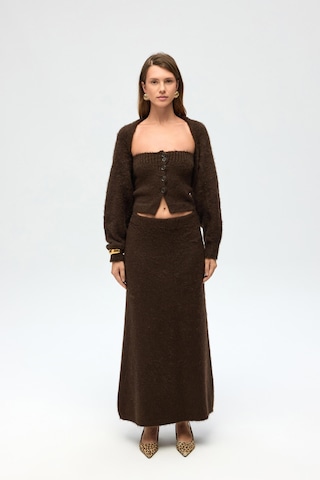 Vintera Kahve Üçlü Triko Takım Kahve