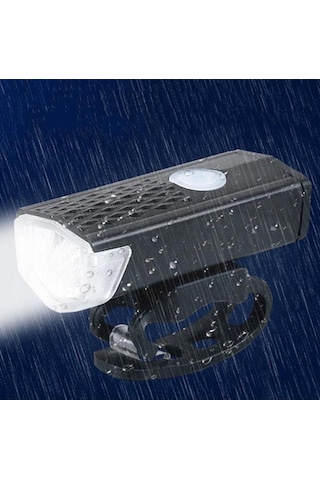 Forte Gt 300 Lümen Bisiklet Ön Farı Xbyc 6131 Usb Şarjlı Siyah