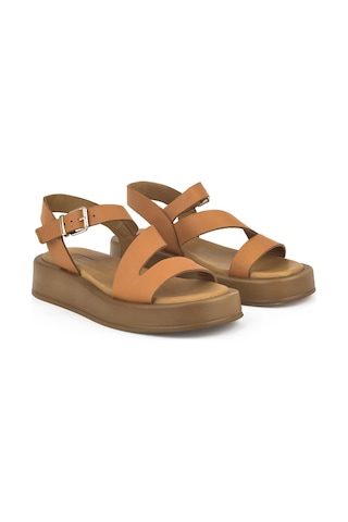Ziya, Hakiki Deri Kadın Sandalet 1511033z442005 Taba 1511033z442005 320 Taba