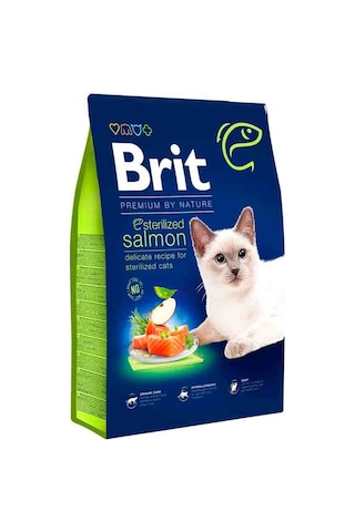 Brit Premium By Nature Sensitive Kısırlaştırılmış Somonlu Yetişkin Kedi Maması 8 KG
