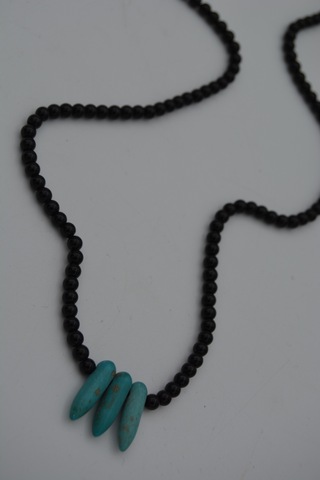 Stoneage Jewellery Amazonit Ve Oniks Taşlı Metalsiz Şifa Kolyesi Gümüş