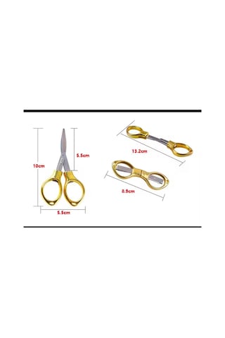 Katlanabilir Gözlük Nakış Makası Gold