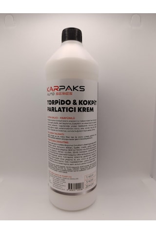 Karpaks Torpido & Kokpit Parlatıcı Krem 1 Lt Araç İçi Plastik Yenileyici
