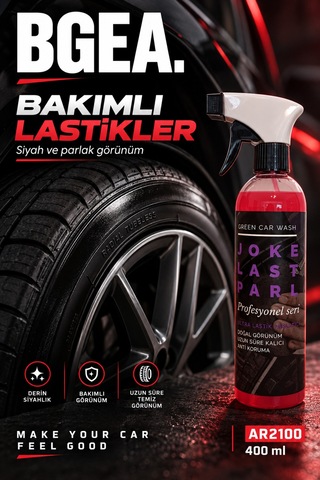 Bgea Green Car Wash Joker Lastik Parlatıcı Sprey 400 Ml