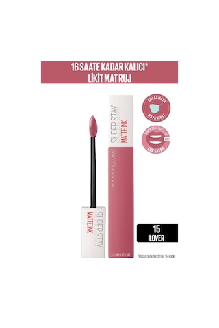 Maybelline New York Super Stay Matte Ink Likit Ruj 15 Lover