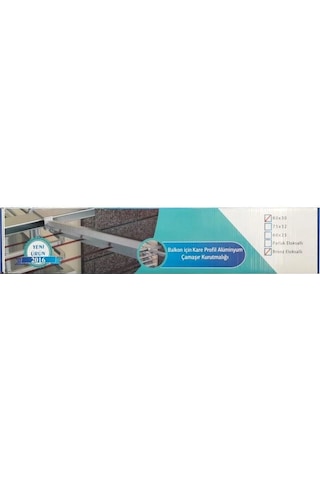 Koral Alüminyum Balkon Çamaşır Kurutma Askılığı 80x30 Çok Renkli