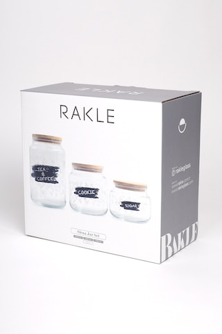 Rakle Siena Jar 3'lü Kavanoz Seti 970 Cc/ 635 Cc/ 430 Cc Renkli