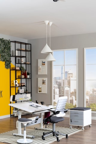 Vega Standart Yükseklik Ve Eğim Ayarlı, Çekmeceli Ergonomik Bilgisayar, Ofis Ve Çalışma Masası Mavi Gri