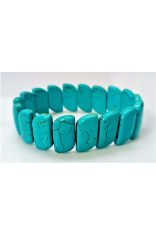 Turkuaz / Firuze Bileklik - Doğaltaş Unisex Bileklik Turkuaz
