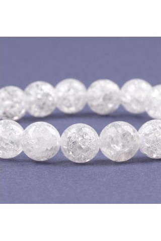 Tesbih Sakarya Necef Taşı Doğaltaş Bayan Bileklik Beyaz