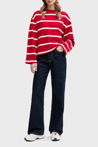 Tommy Hilfiger Bayan Sweat Ww0ww48431 0e2 Kırmızı-beyaz Kırmızı-beyaz