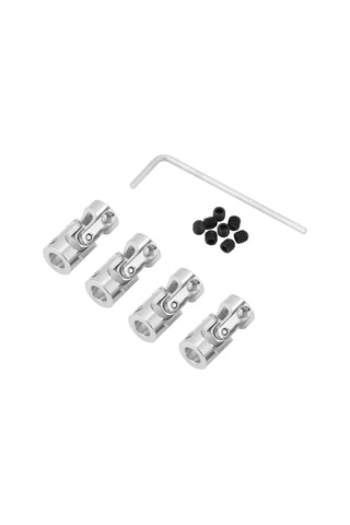 Wezone 4 Adet Metal Universal Eşleşme 23mm Uzunluk, 11mm Dış Çap, 3 5mm İç Çap - Model Araçlar, Gemi Ve Robotlar İçin Döner Hareketi Aktarıcı