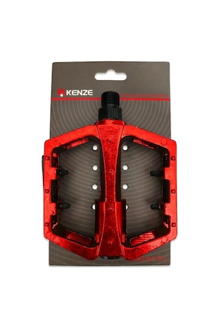 Kenze Kenze Alüminyum Kırmızı Platformlu Bisiklet Pedalı