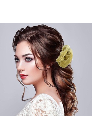 Kadife Saç Bantları, Saç Bandı Demetleri, Kızlar İçin Saç Aksesuarları, Kalın Lastik Bantlar, Renkli At Kuyruğu Çok Renkli