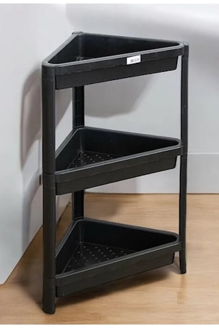 Üçgen Plastik Raflık Royaleks-82709 Siyah