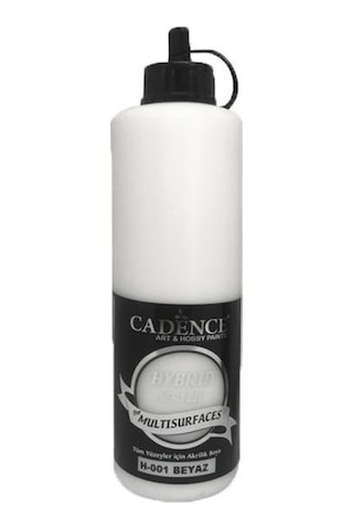 Cadence H-001 Hybrid Multisurface Akrilik Boya 500 ML Beyaz Cadence H-001 Hybrid Multisurface Akrilik Boya 500 ML Beyaz