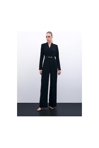 Sateen Kemerli Salaş Tulum - Siyah