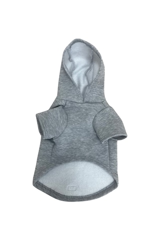 Kedi Ve Köpek Kıyafeti Kiss Me Baskılı Gri Sweatshirt Hoodie