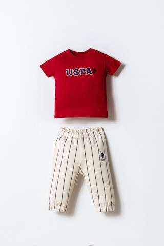 U.s. Polo Assn. Erkek Bebek Kırmızı 3lü Takım Kırmızı