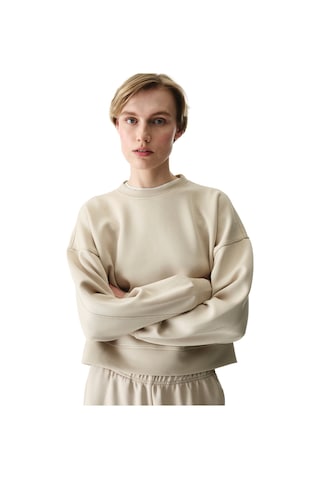 Penti Bej Silky Feel Contrast Sweatshirt