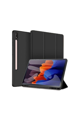 Samsung Galaxy Uyumlu Tab S8 Ultra 14.6" 2022 Sm x900 X906 Kılıf Kalem Bölmeli Smart Case