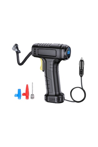 Teltree Araç Hava Pompa, 17 Silindir 20l/dakika Akış, 120w, Sayısal Göstergeli, Otomatik Durma, Led Aydınlatma, Fren Basıncı Ölçüm Ve Ayarlama