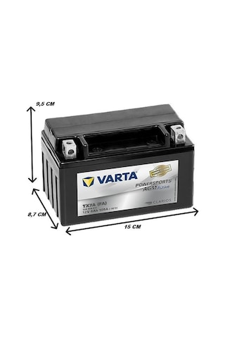 Varta Powersports AGM YTX7A-BS-FA 12 V 6 Ah Motosiklet Aküsü