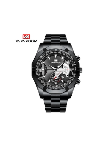 Siyah Va Va Voom Üst Marka Lüks İzle Moda Rahat Askeri Kuvars Spor Kol Saati Tam Çelik Su Ge Saat Relogio Erkek Kol Saati 57979090