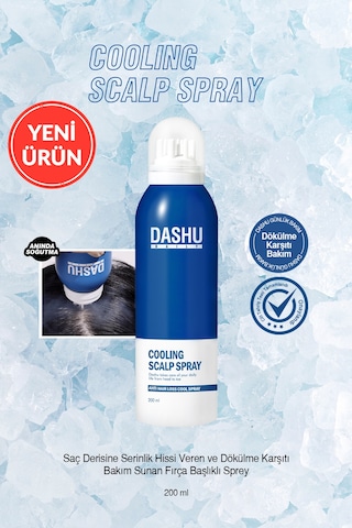 Serinlik Hissi Veren Ve Dökülme Karşıtı Bakım Sunan, Fırça Başlıklı Saç Spreyi Dashu Cooling Sprey